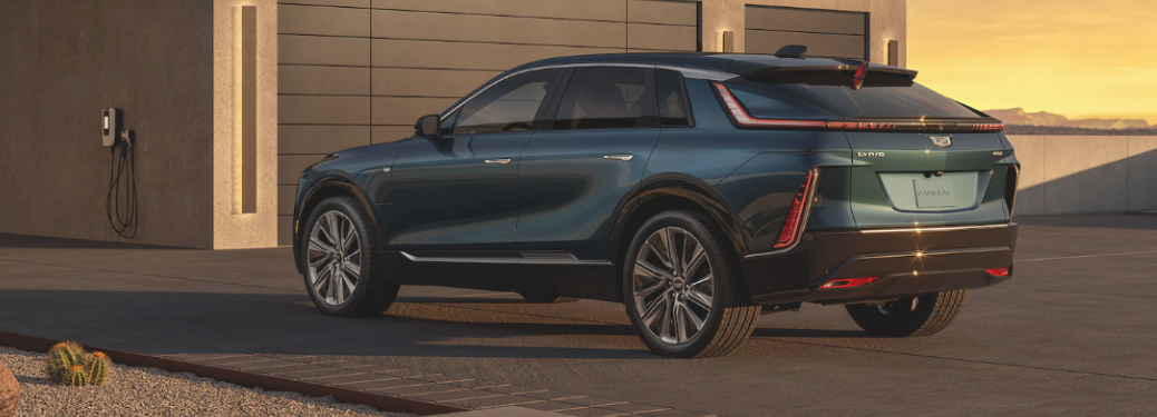 2024 Cadillac LYRIQ in front of a building