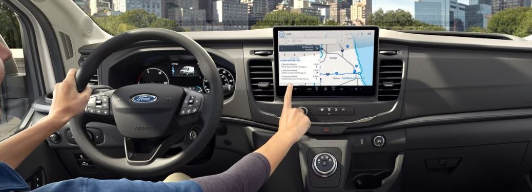 Ford E-Transit Van steering and dashboard