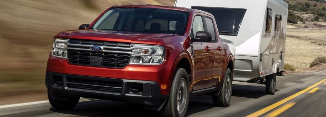 2024 Ford Maverick towing a trailer