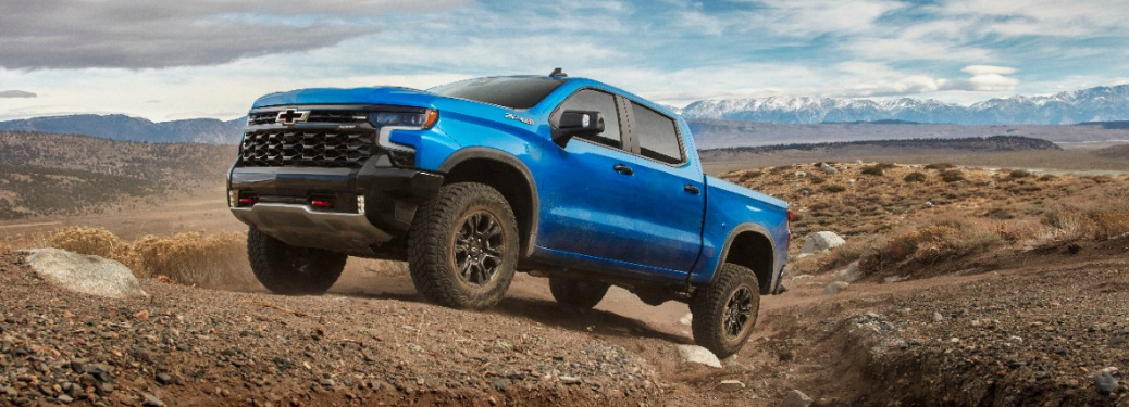 2024 Chevrolet Silverado on a rough terrain