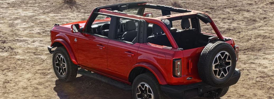 rear quarter view of the 2024 Ford Bronco