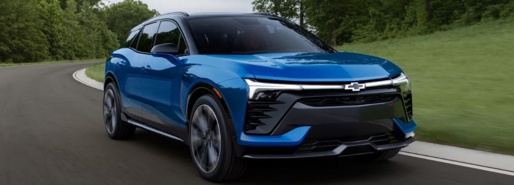 front quarter view of the Chevy Blazer EV