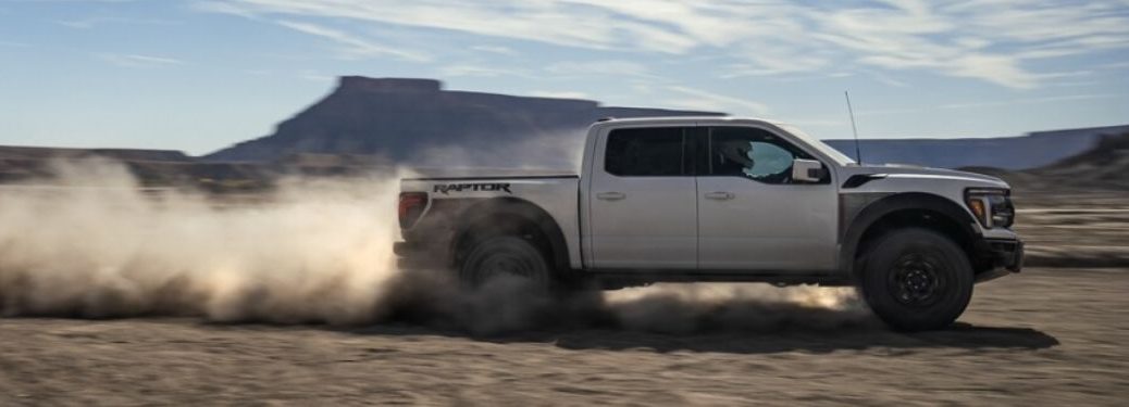 side view of the 2024 Ford F-150 off-roading