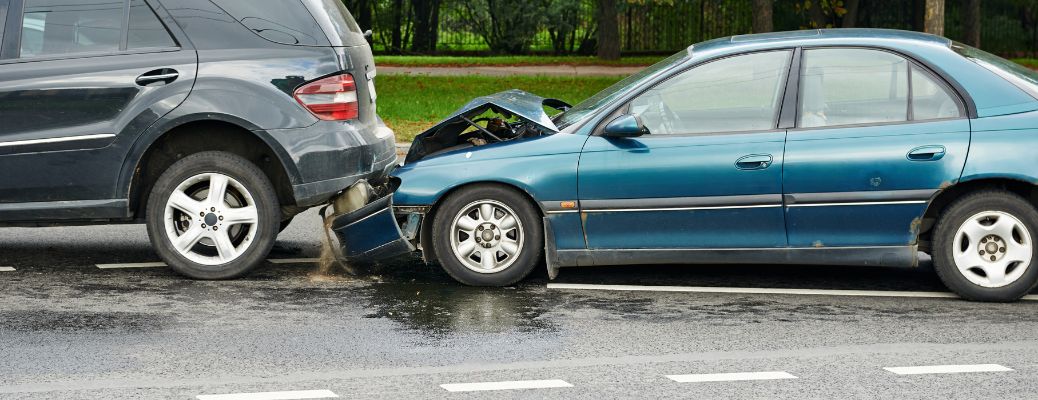 image of a car collision