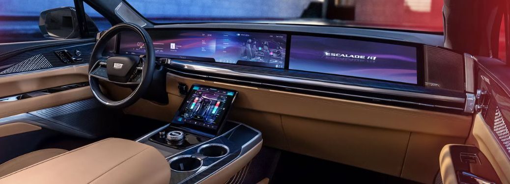 cockpit of the 2026 Escalade IQ