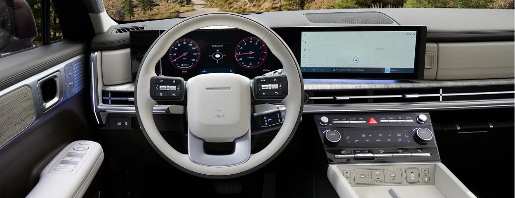 Interior front dash of a vehicle