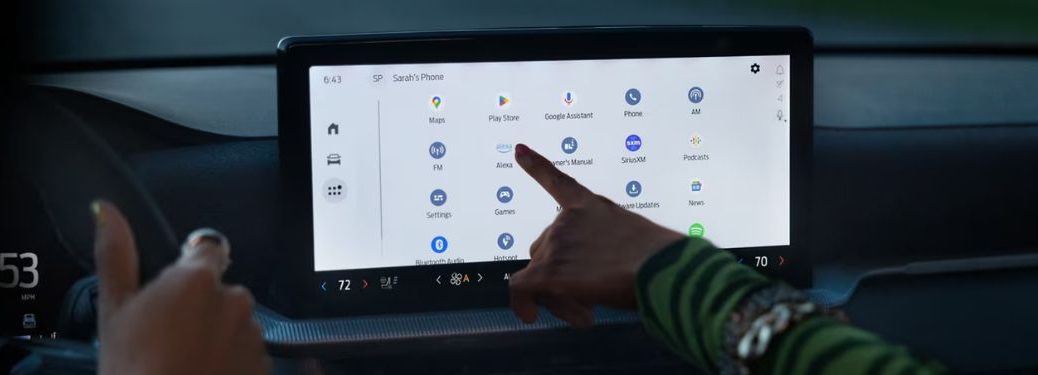 Ford touchscreen display