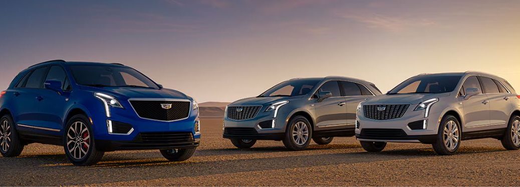 Three 2026 Cadillac XT5 exterior looks