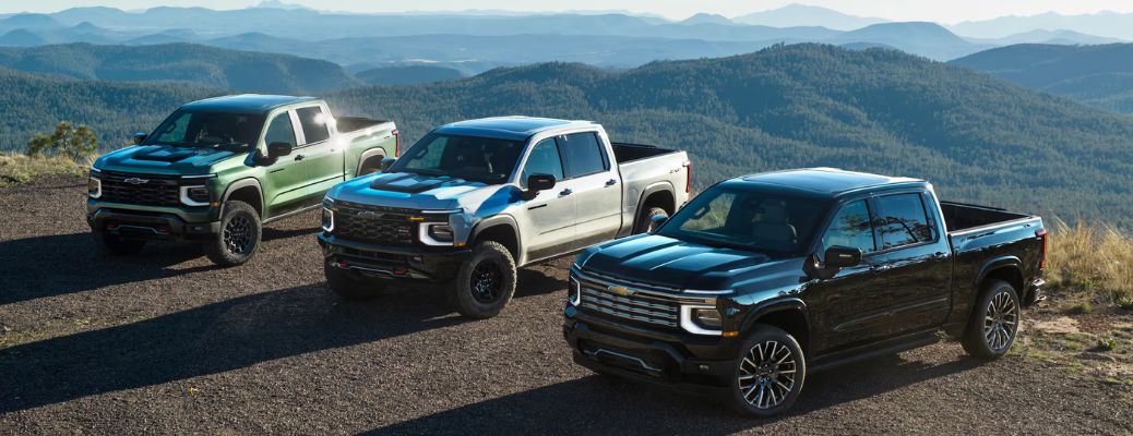 Three 2027 Chevrolet Silverado