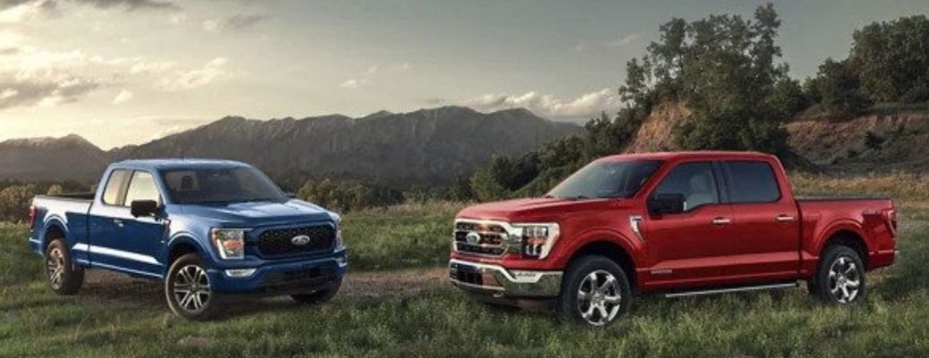 Two 2022 Ford F-150 side-by-side