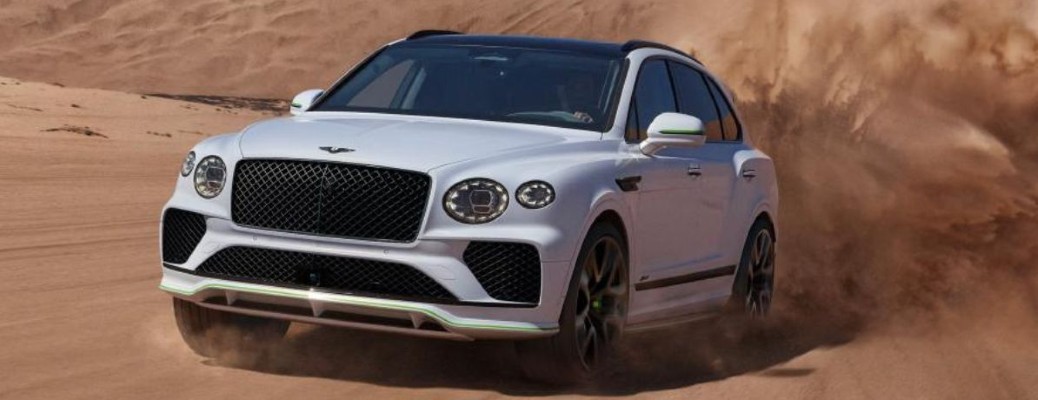 2026 Bentley Bentayga driving in sand