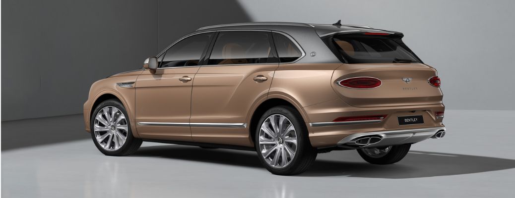 rear quarter view of the Bentley Bentagya
