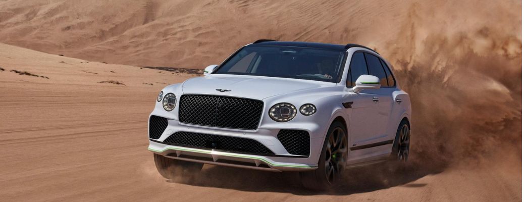 front quarter view of the Bentley Bentagya