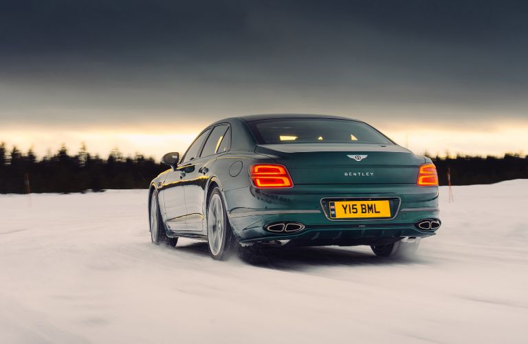 rear view of a Bentley Flying Spur