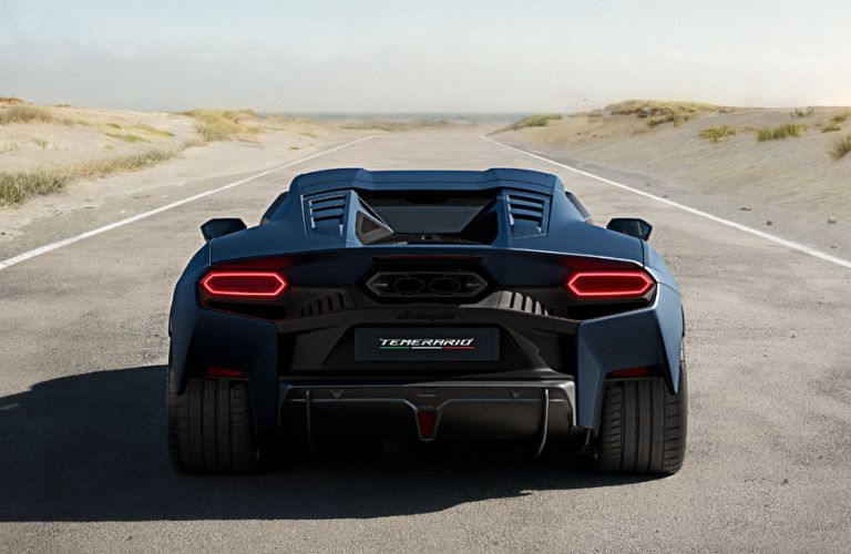 rear view of the Lamborghini Temerario
