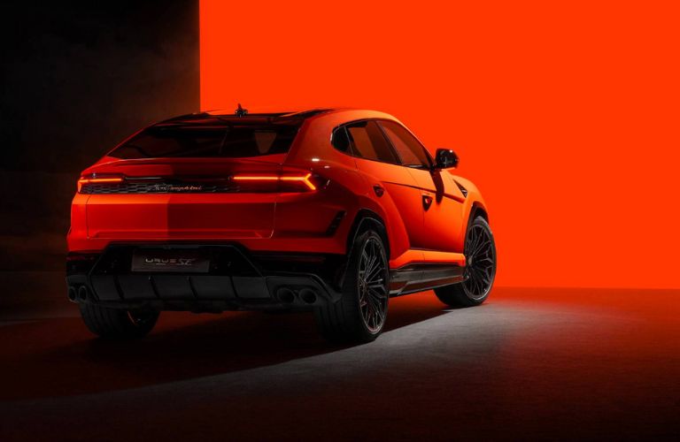 rear view of a Lamborghini