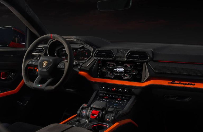 cokcpit of a Lamborghini