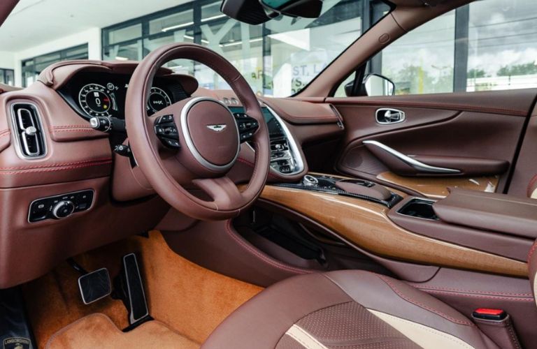 cockpit of a pre-owned Aston Martin