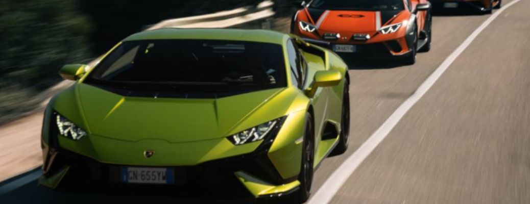 front view of a Lamborghini