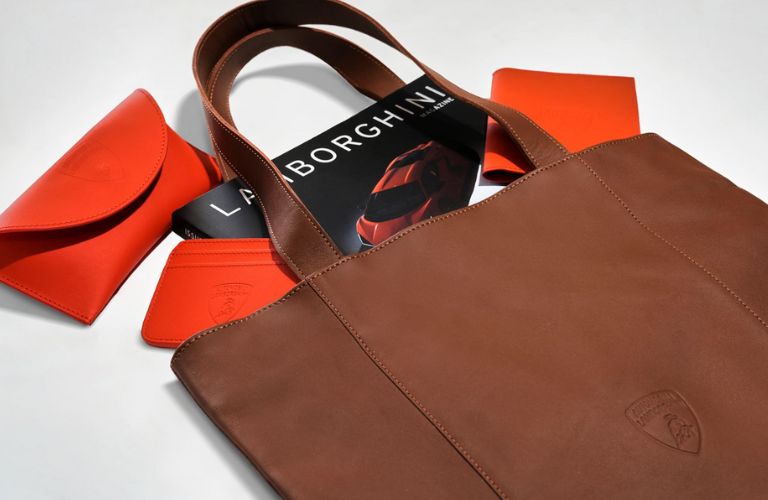 a sustainable tote bag by Lamborghini
