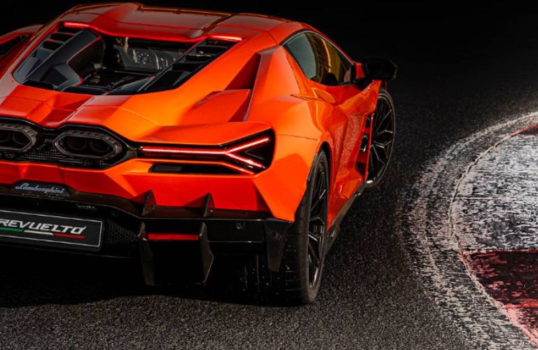 rear view of a Lamborghini