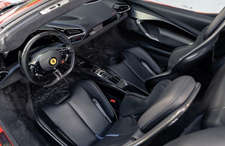cockpit of a pre-owned Ferrari