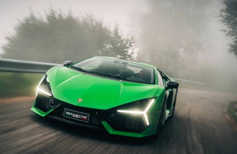 front view of a Lamborghini