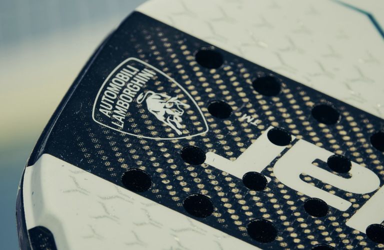 close up of the Babolat racket