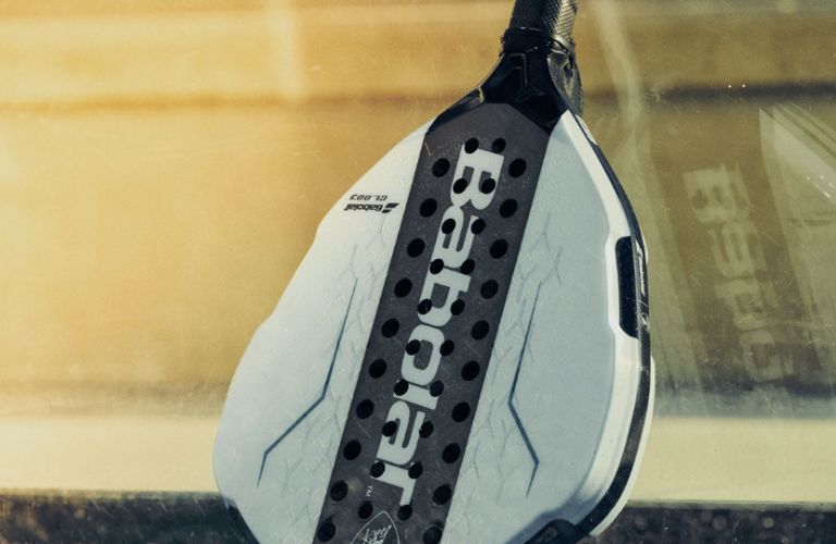 close up of the Babolat racket