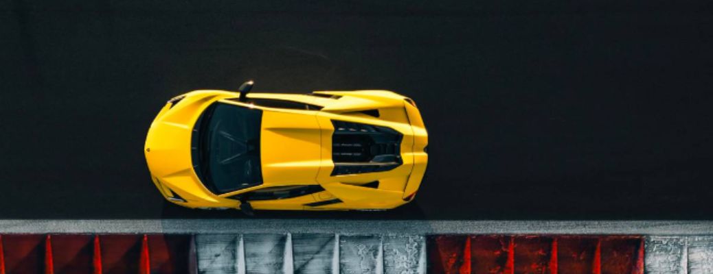 top view of a Lamborghini Revuelto