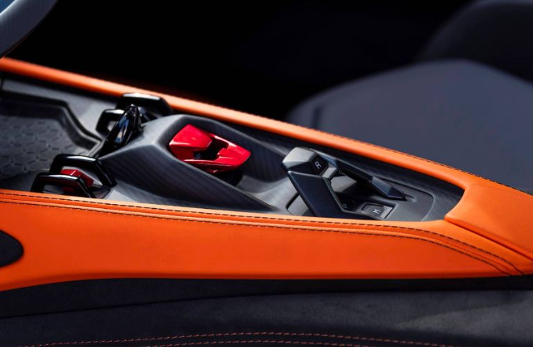close up of the Lamborghini Revuelto gearbox