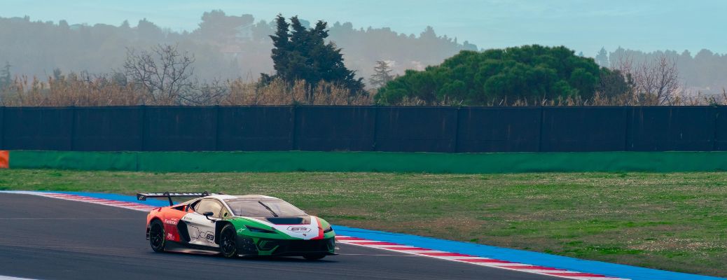 Lamborghini Temerario GT3 on the racetrack