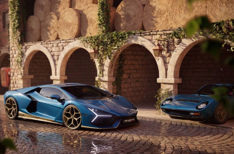 Lamborghini Revuelto Miura 60° Homage exterior side view