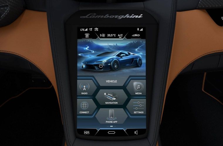 2026 Lamborghini Temerario HMI and infotainment
