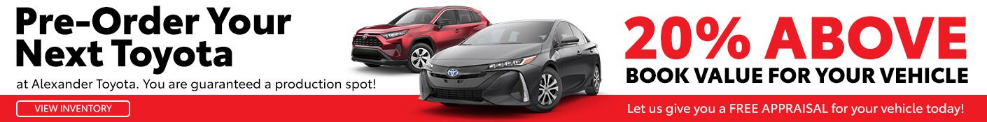 Pre-Order Your New Toyota