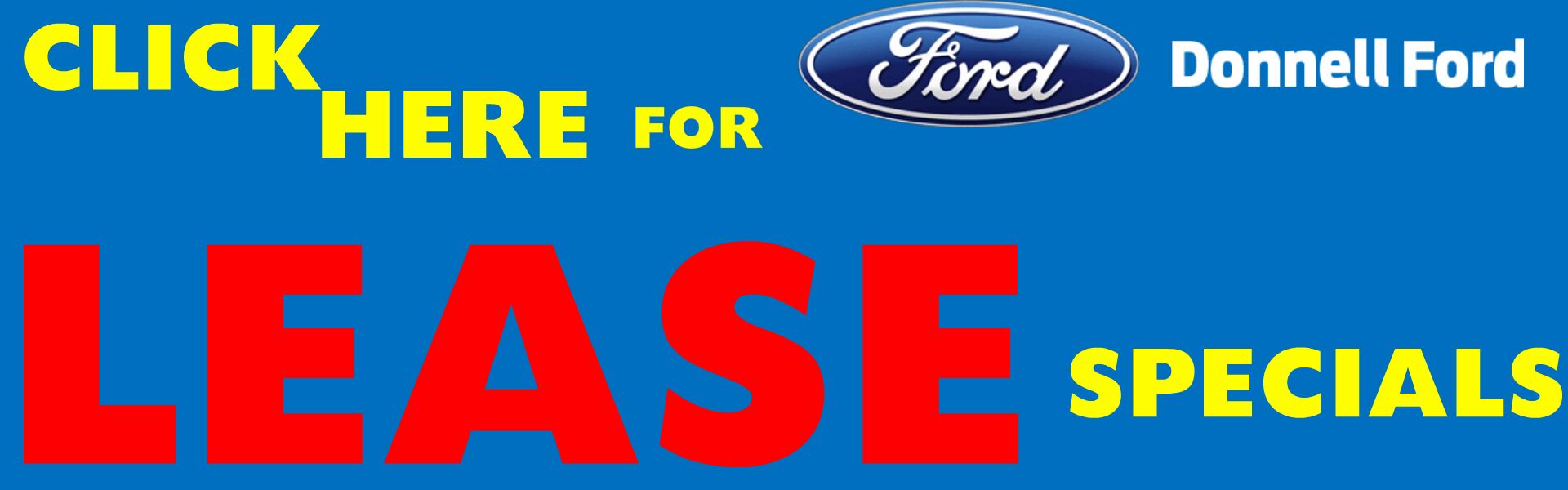 Donnell Ford Lease Specials Banner