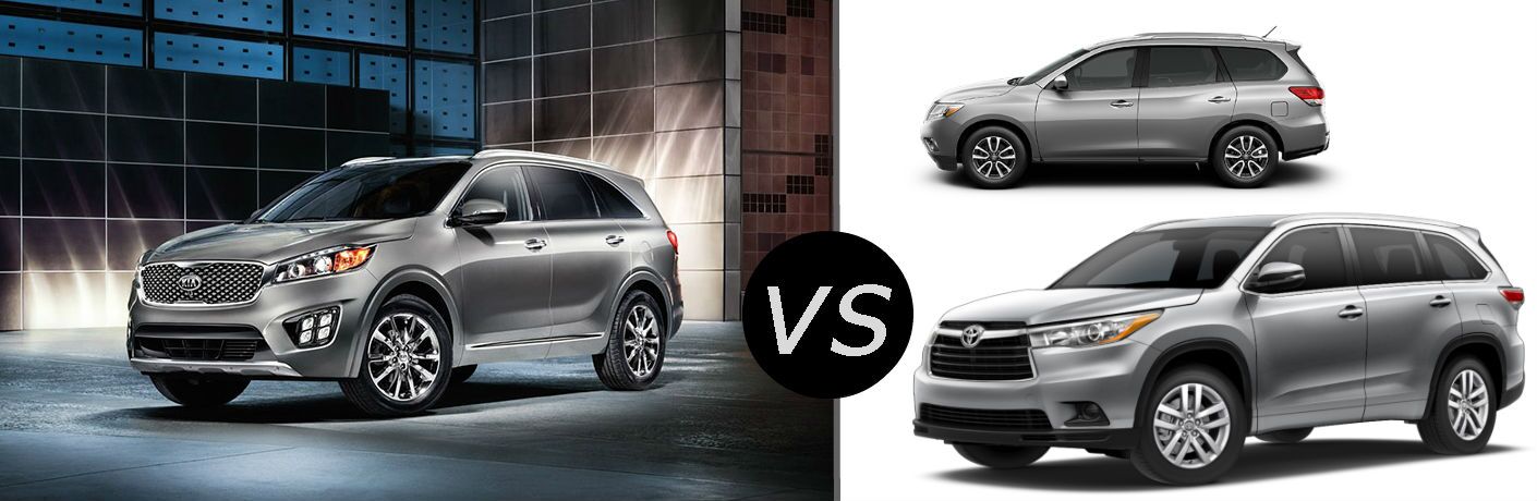 2017 Kia Soo Vs 2016 Toyota Highlander Nissan Pathfinder