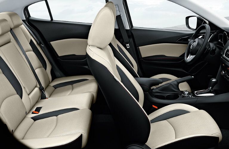 2016 mazda3 with two tone parchment seat colors