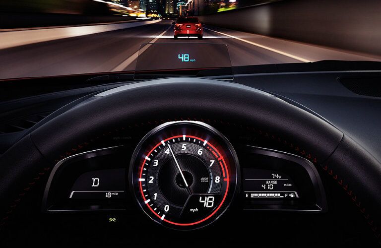 2016 mazda3 with active driving display