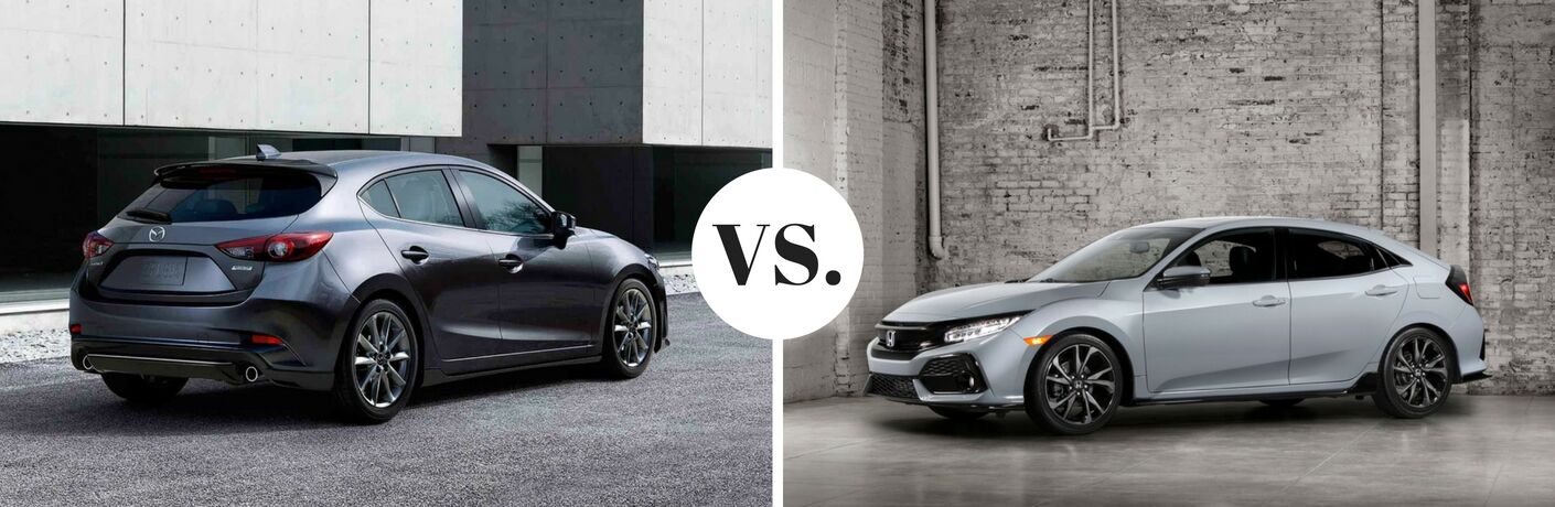 2017 Mazda3 Hatchback vs 2017 Honda Civic Hatchback