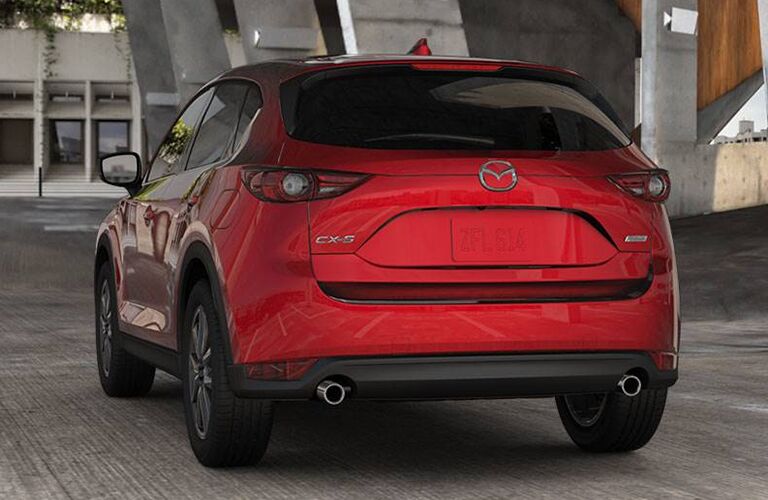 Rear View of Red 2018 Mazda CX-5