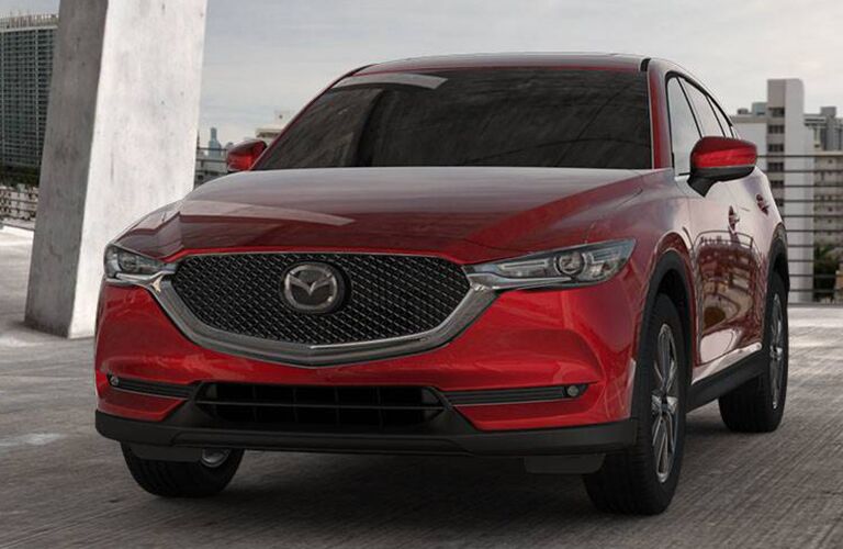 Front View of Red 2018 Mazda CX-5