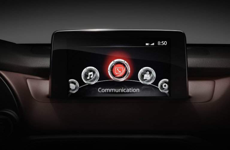 Touchscreen Display on the Dashboard of 2018 Mazda CX-9