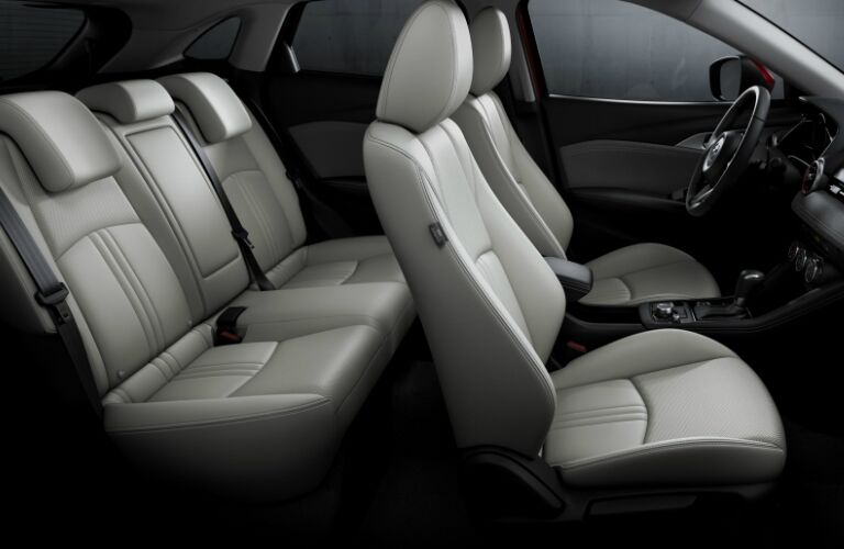 Light Grey Front and Rear Seats in 2019 Mazda CX-3