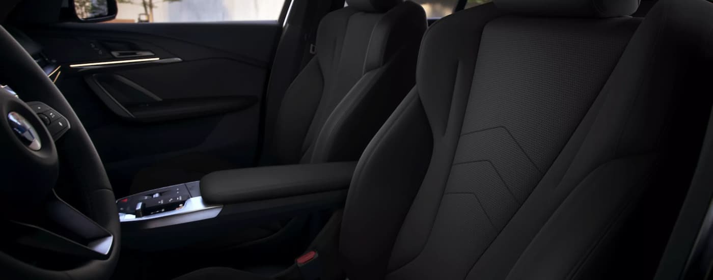 Front seats in the interior of a 2026 BMW X2.