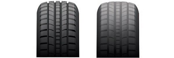 New vs Worn Tires