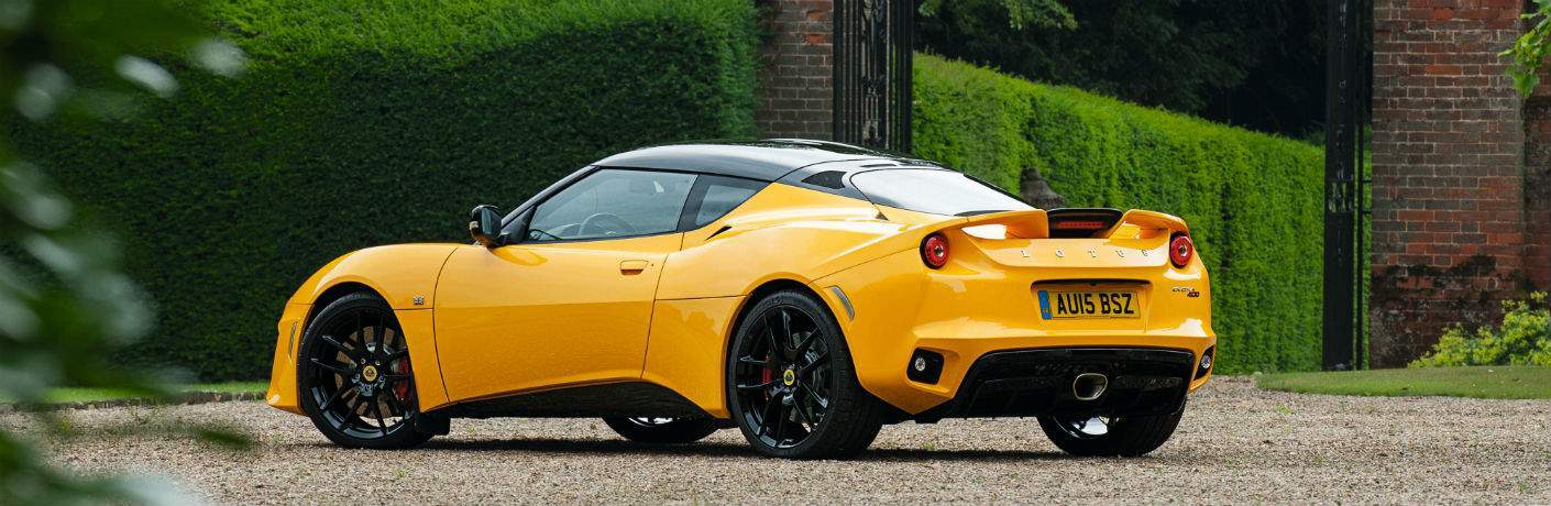 2018 Lotus Evora 400 Exterior Rear Driver Side Profile