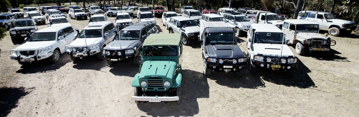 Many Vintage Toyota Land Cruiser Models
