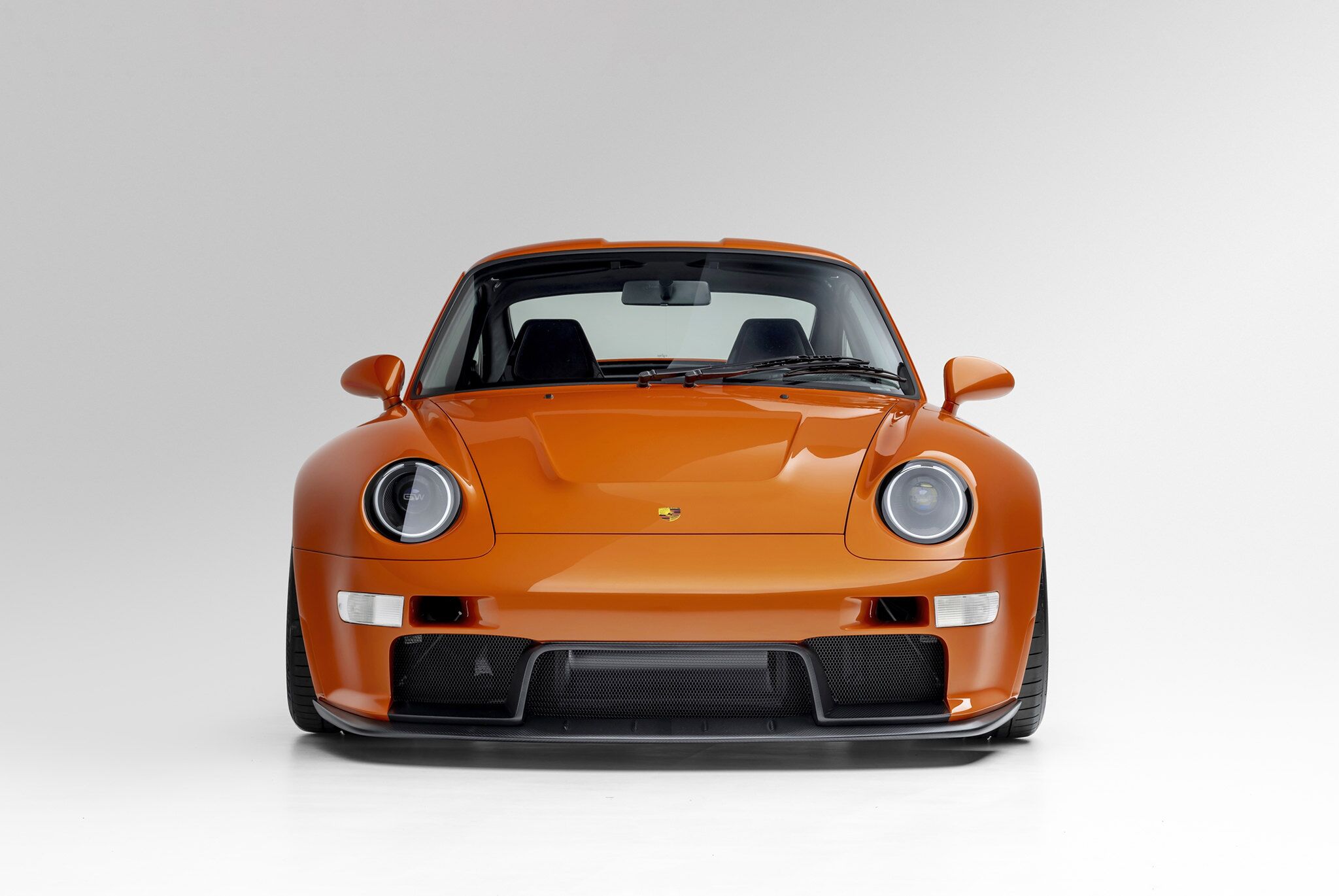 Porsche Turbo model front view on white