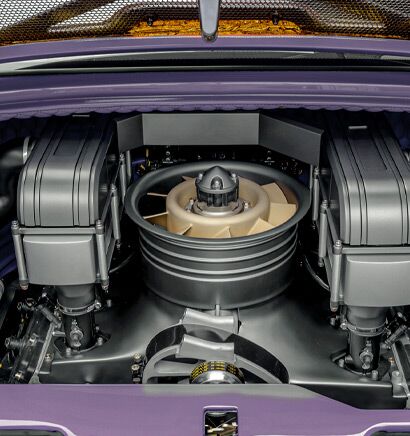 Porsche Turbo with purple paint